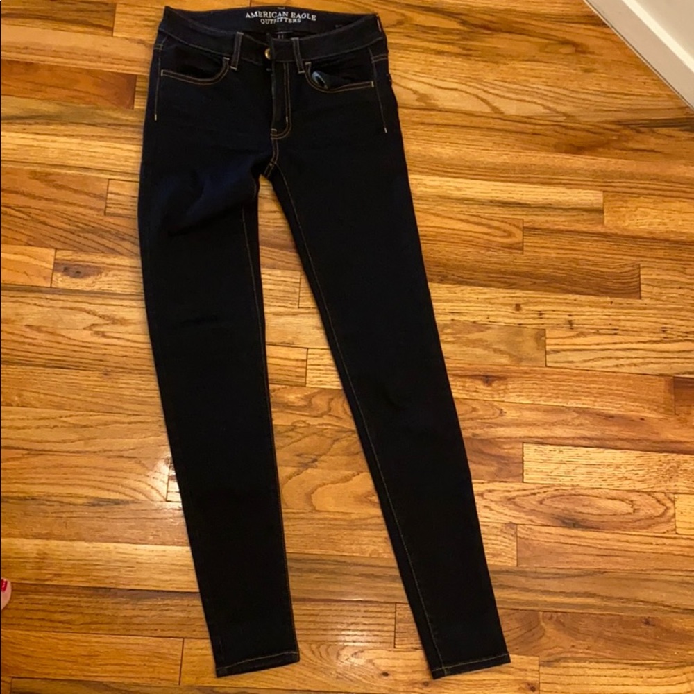 Dark denim skinny jean